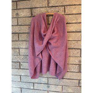 Soft Pink Ribbed Knit Wrap Shawl Scarf Versatile Cozy Lightweight Womens Accesso